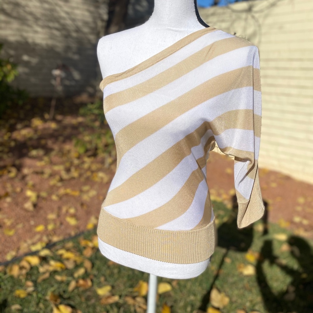 Dolce and Gabbana One Shoulder Top.